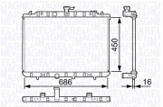 350213135400 MAGNETI MARELLI chladič motora 350213135400 MAGNETI MARELLI