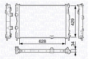 350213135800 MAGNETI MARELLI chladič motora 350213135800 MAGNETI MARELLI