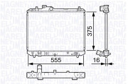 350213136200 MAGNETI MARELLI chladič motora 350213136200 MAGNETI MARELLI