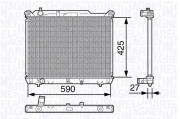 350213136600 MAGNETI MARELLI chladič motora 350213136600 MAGNETI MARELLI