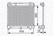 350213136900 MAGNETI MARELLI chladič motora 350213136900 MAGNETI MARELLI