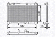 350213137100 MAGNETI MARELLI chladič motora 350213137100 MAGNETI MARELLI