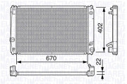 350213137800 MAGNETI MARELLI chladič motora 350213137800 MAGNETI MARELLI