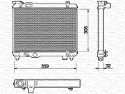 350213137000 MAGNETI MARELLI chladič motora 350213137000 MAGNETI MARELLI