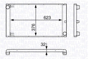 350213138200 MAGNETI MARELLI chladič motora 350213138200 MAGNETI MARELLI