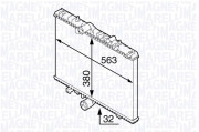 350213138300 MAGNETI MARELLI chladič motora 350213138300 MAGNETI MARELLI