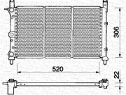 350213138000 MAGNETI MARELLI chladič motora 350213138000 MAGNETI MARELLI