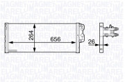 350213140300 MAGNETI MARELLI chladič motora 350213140300 MAGNETI MARELLI