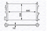 350213140900 MAGNETI MARELLI chladič motora 350213140900 MAGNETI MARELLI