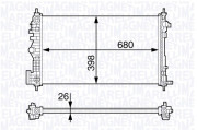 350213141200 MAGNETI MARELLI chladič motora 350213141200 MAGNETI MARELLI