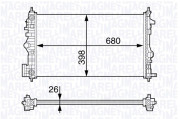 350213141400 MAGNETI MARELLI chladič motora 350213141400 MAGNETI MARELLI