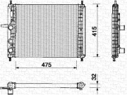 350213142000 MAGNETI MARELLI chladič motora 350213142000 MAGNETI MARELLI