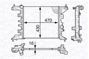 350213143200 MAGNETI MARELLI chladič motora 350213143200 MAGNETI MARELLI