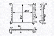 350213143400 MAGNETI MARELLI chladič motora 350213143400 MAGNETI MARELLI