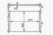 350213143600 MAGNETI MARELLI chladič motora 350213143600 MAGNETI MARELLI