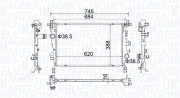 350214400000 MAGNETI MARELLI chladič motora 350214400000 MAGNETI MARELLI