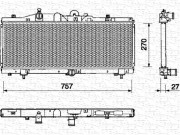 350213145000 MAGNETI MARELLI chladič motora 350213145000 MAGNETI MARELLI