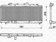 350213148000 MAGNETI MARELLI chladič motora 350213148000 MAGNETI MARELLI