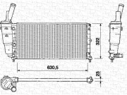 350213161000 MAGNETI MARELLI chladič motora 350213161000 MAGNETI MARELLI