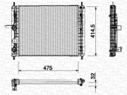 350213164000 MAGNETI MARELLI chladič motora 350213164000 MAGNETI MARELLI