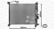 350213168800 MAGNETI MARELLI chladič motora 350213168800 MAGNETI MARELLI