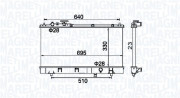 350213177200 MAGNETI MARELLI chladič motora 350213177200 MAGNETI MARELLI