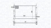 350213189300 MAGNETI MARELLI chladič motora 350213189300 MAGNETI MARELLI