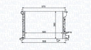 350213193300 MAGNETI MARELLI chladič motora 350213193300 MAGNETI MARELLI