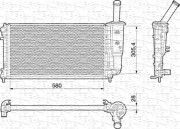 350213197000 MAGNETI MARELLI chladič motora 350213197000 MAGNETI MARELLI