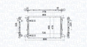 350213201900 MAGNETI MARELLI chladič motora 350213201900 MAGNETI MARELLI