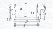 350213203400 MAGNETI MARELLI chladič motora 350213203400 MAGNETI MARELLI