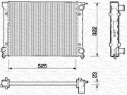 350213203000 MAGNETI MARELLI chladič motora 350213203000 MAGNETI MARELLI