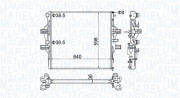 350213204700 MAGNETI MARELLI chladič motora 350213204700 MAGNETI MARELLI