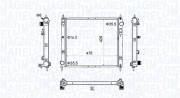 350213205500 MAGNETI MARELLI chladič motora 350213205500 MAGNETI MARELLI