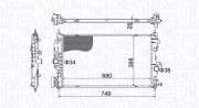 350213206300 MAGNETI MARELLI chladič motora 350213206300 MAGNETI MARELLI