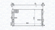 350213207100 Chladič, chlazení motoru MAGNETI MARELLI