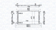 350213208900 MAGNETI MARELLI chladič motora 350213208900 MAGNETI MARELLI