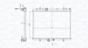 350213209600 MAGNETI MARELLI chladič motora 350213209600 MAGNETI MARELLI