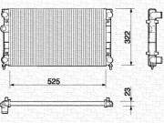 350213212000 MAGNETI MARELLI chladič motora 350213212000 MAGNETI MARELLI