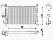 350213225000 MAGNETI MARELLI chladič motora 350213225000 MAGNETI MARELLI