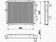 350213227000 MAGNETI MARELLI chladič motora 350213227000 MAGNETI MARELLI