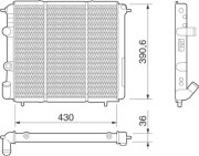 350213251000 MAGNETI MARELLI chladič motora 350213251000 MAGNETI MARELLI