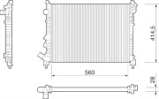 350213254000 MAGNETI MARELLI chladič motora 350213254000 MAGNETI MARELLI