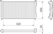 350213258000 MAGNETI MARELLI chladič motora 350213258000 MAGNETI MARELLI