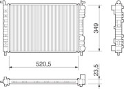 350213259000 MAGNETI MARELLI chladič motora 350213259000 MAGNETI MARELLI