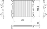 350213261000 MAGNETI MARELLI chladič motora 350213261000 MAGNETI MARELLI