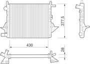 350213265000 MAGNETI MARELLI chladič motora 350213265000 MAGNETI MARELLI