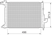 350213278000 MAGNETI MARELLI chladič motora 350213278000 MAGNETI MARELLI