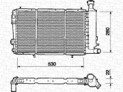 350213310000 MAGNETI MARELLI chladič motora 350213310000 MAGNETI MARELLI