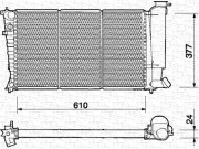 350213311000 MAGNETI MARELLI chladič motora 350213311000 MAGNETI MARELLI